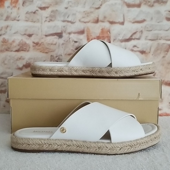 New Michael Kors Linden Slide Flat Sandals - Picture 3 of 7